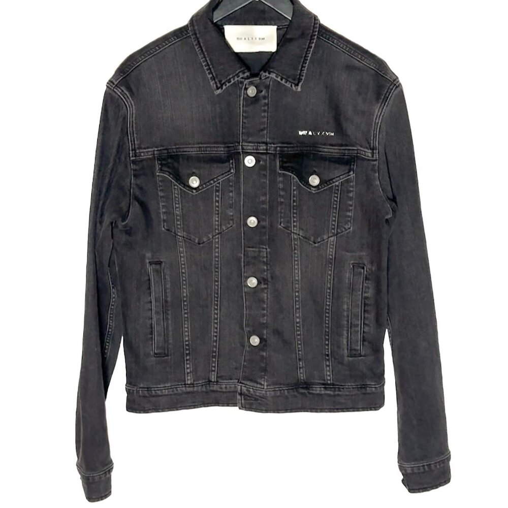 1017 ALYX 9SM Metal Logo Black Denim Jacket